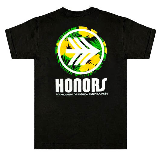 Honors Floral Logo Tee - Black